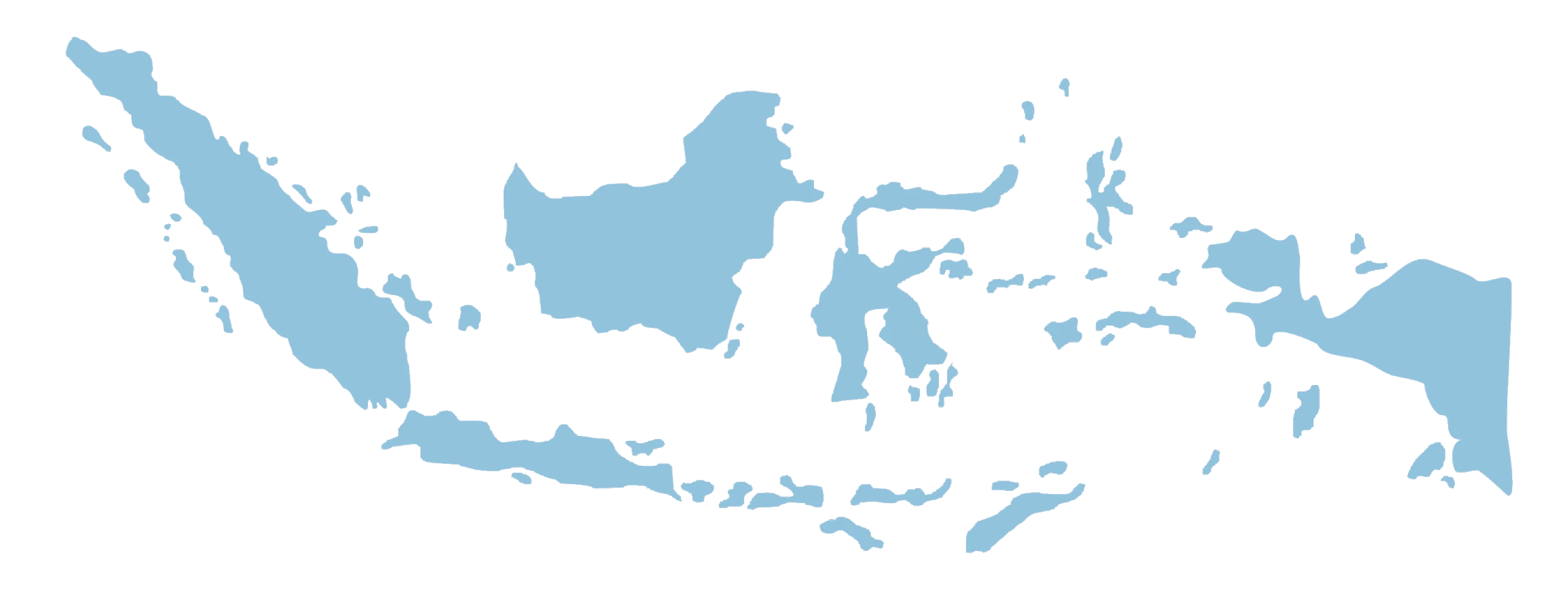 Peta Indonesia menandai lokasi unit pembangkit yang dilayani MATRA